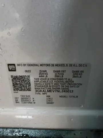 2022 GMC TERRAIN SLE  