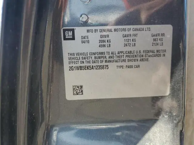 2010 CHEVROLET IMPALA LT  