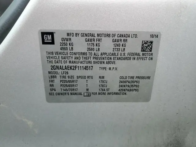 2015 CHEVROLET EQUINOX LS