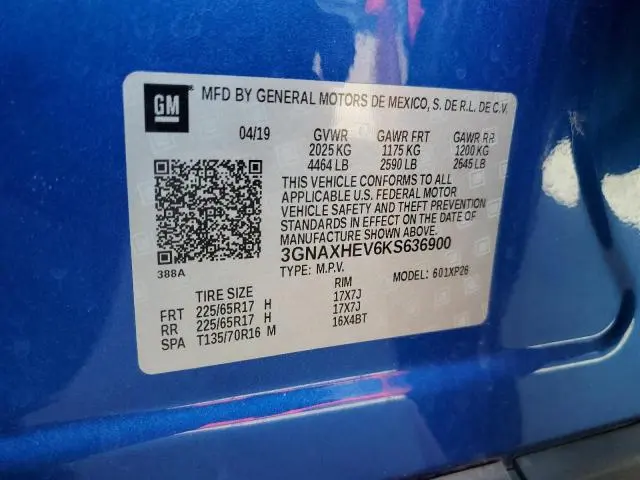 2019 CHEVROLET EQUINOX LS  