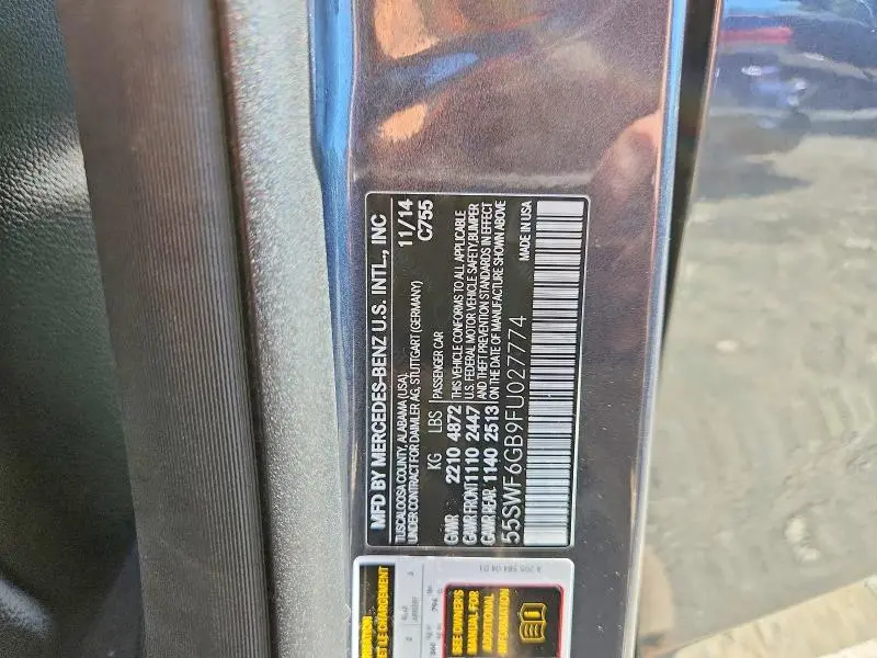 2015 MERCEDES-BENZ C 400 4MATIC  