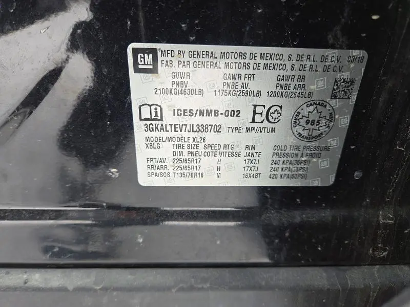 2018 GMC TERRAIN SLE  