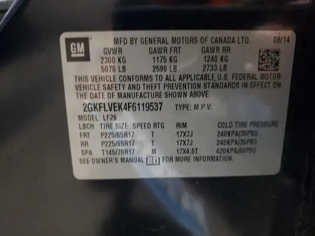 2015 GMC TERRAIN SLE  