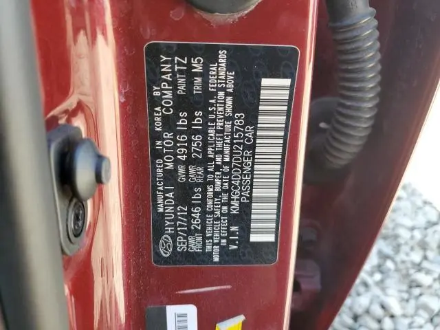 2013 HYUNDAI GENESIS 3.8L  