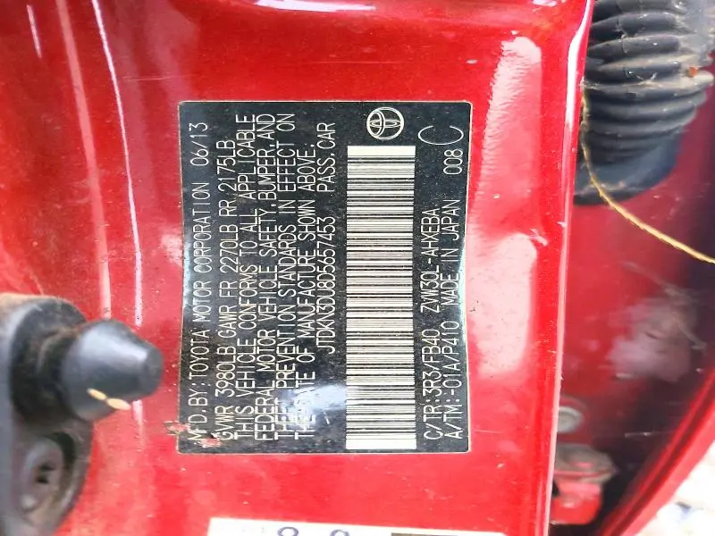 2013 TOYOTA PRIUS TWO  