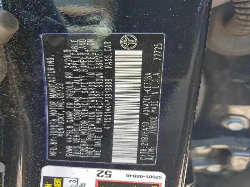 2023 TOYOTA CAMRY SE NIGHT SHADE  