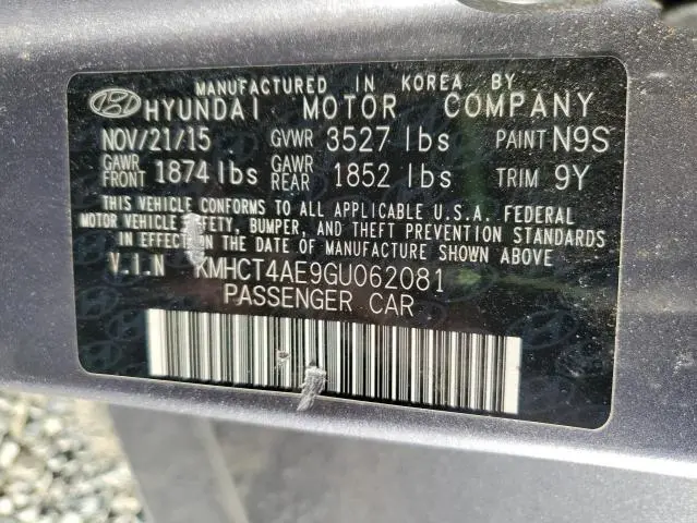 2016 HYUNDAI ACCENT SE