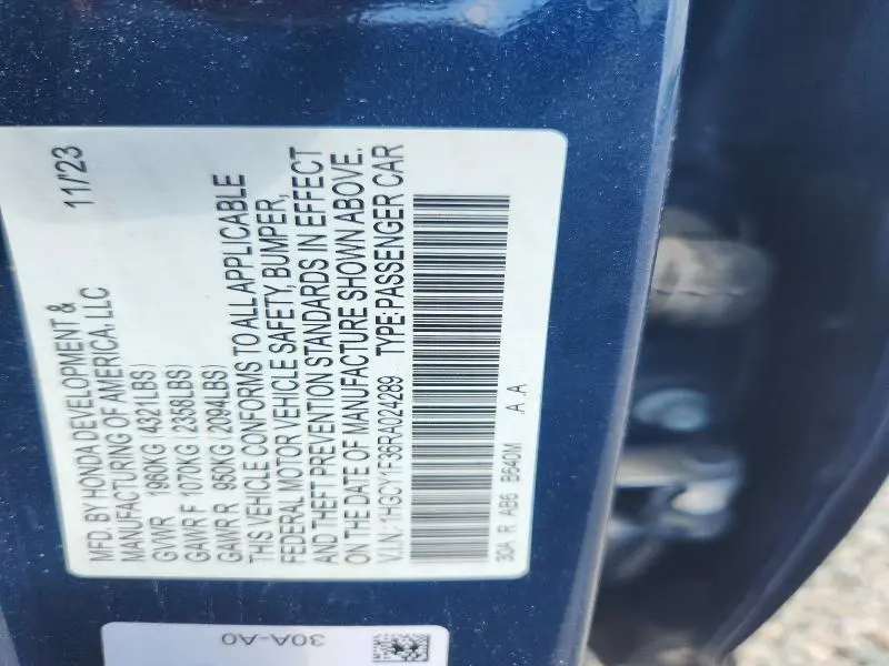 2024 HONDA ACCORD EX  