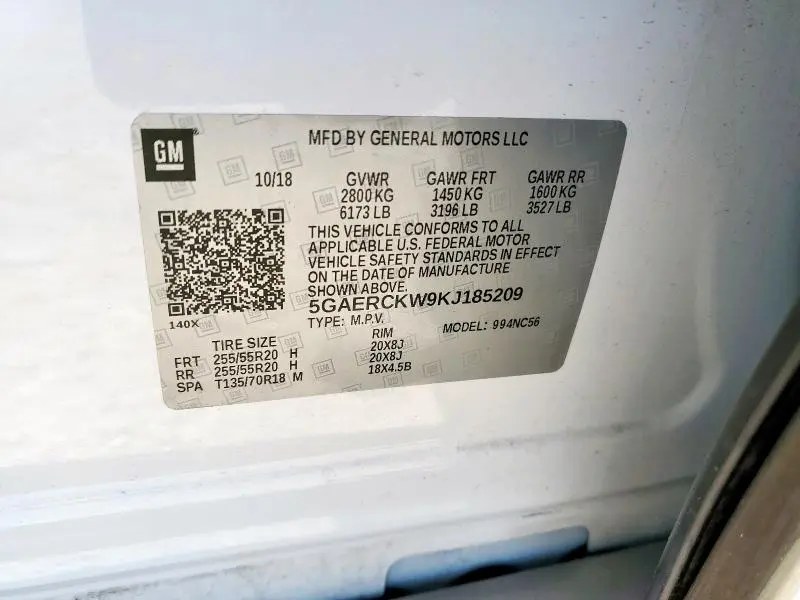 2019 BUICK ENCLAVE PREMIUM  