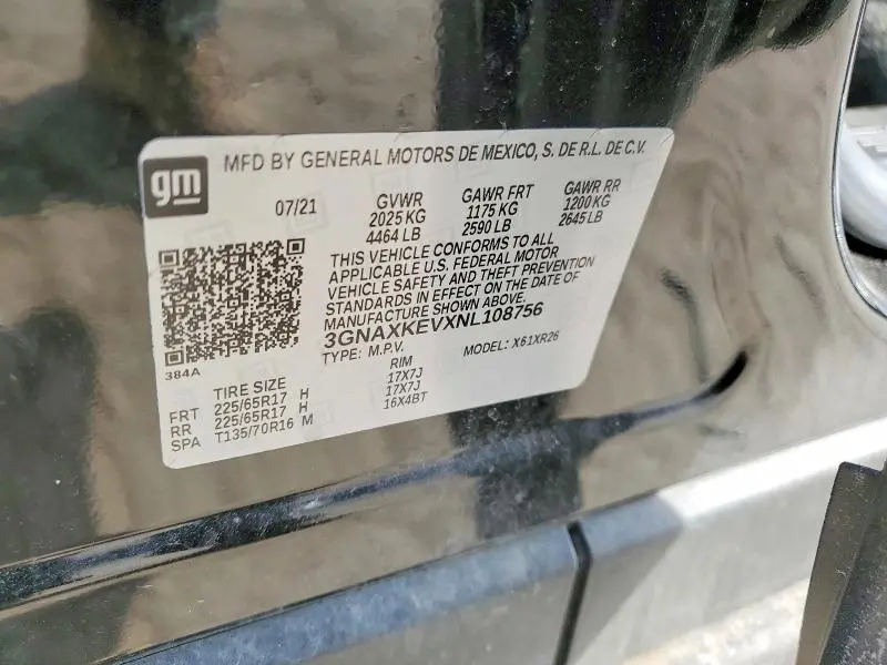 2022 CHEVROLET EQUINOX LT  