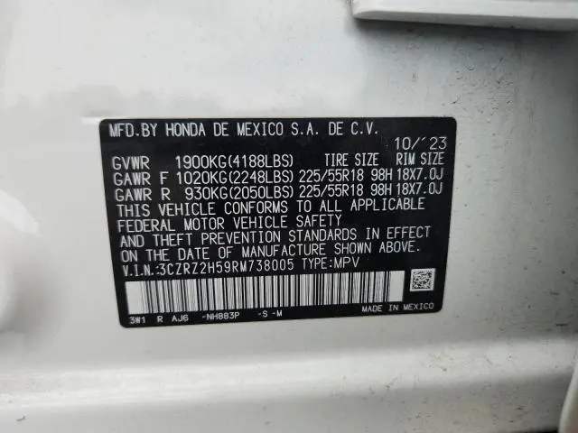 2024 HONDA HR-V SPORT  