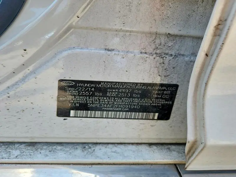 2015 HYUNDAI SONATA SPORT  
