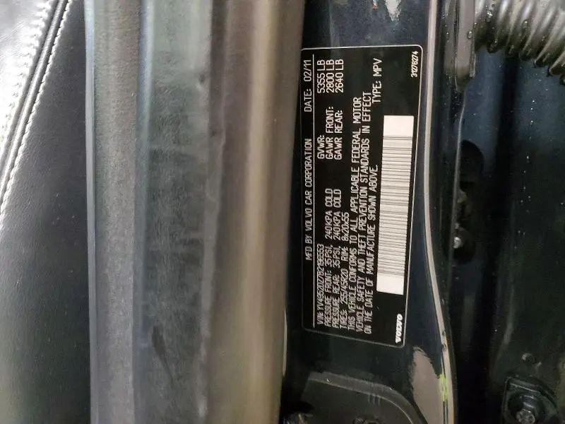2011 VOLVO XC60 3.2  