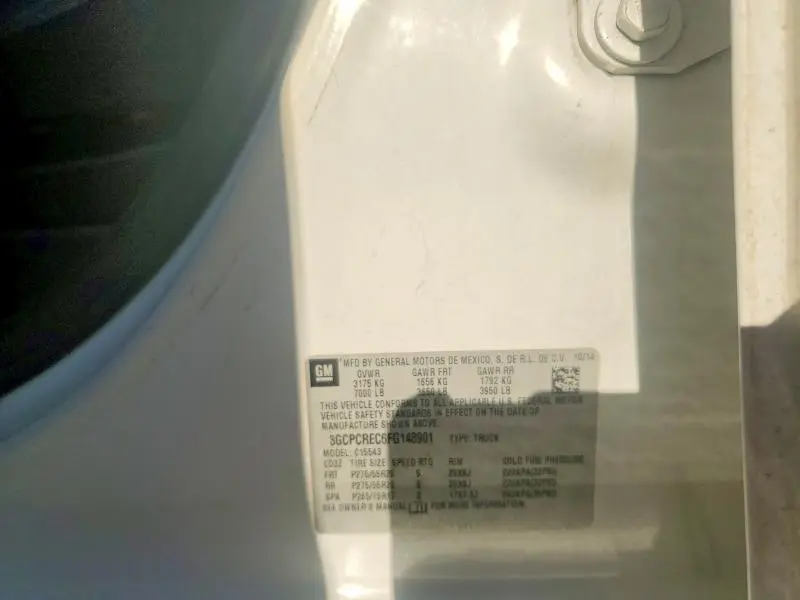 2015 CHEVROLET SILVERADO C1500 LT  