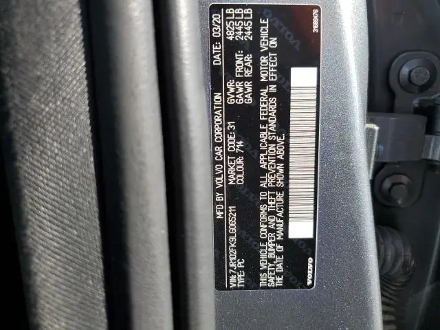 2020 VOLVO S60 T5 MOMENTUM  