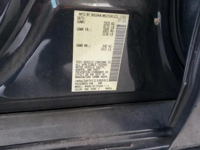 2015 NISSAN ALTIMA 2.5  