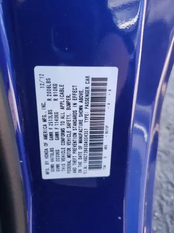 2013 HONDA ACCORD EXL  