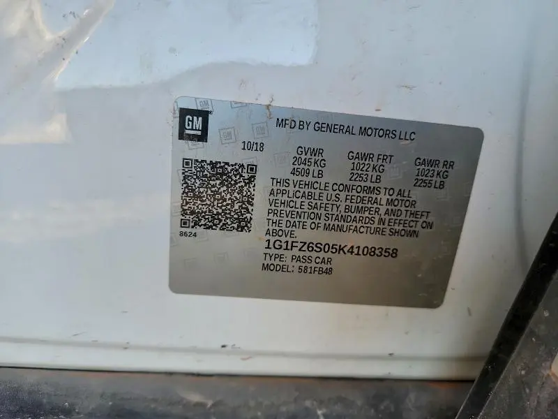 2019 CHEVROLET BOLT EV PREMIER  