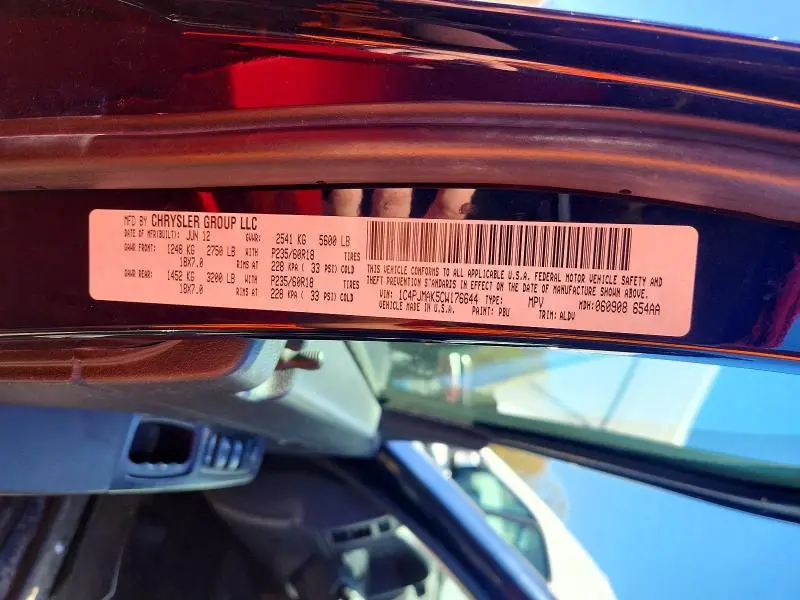 2012 JEEP LIBERTY SPORT  