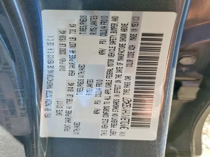 2017 TOYOTA YARIS IA BASE  