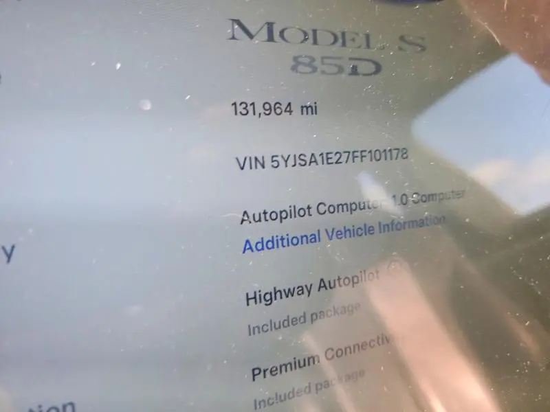2015 TESLA MODEL S   