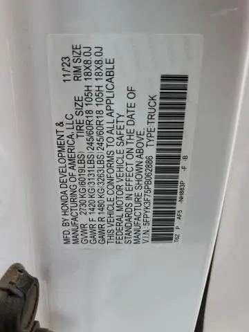 2023 HONDA RIDGELINE RTL-E  