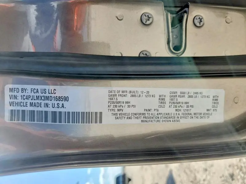 2021 JEEP CHEROKEE LATITUDE LUX  