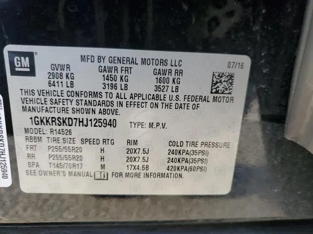 2017 GMC ACADIA LIMITED SLT-2  