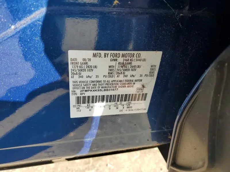 2020 FORD EDGE TITANIUM  