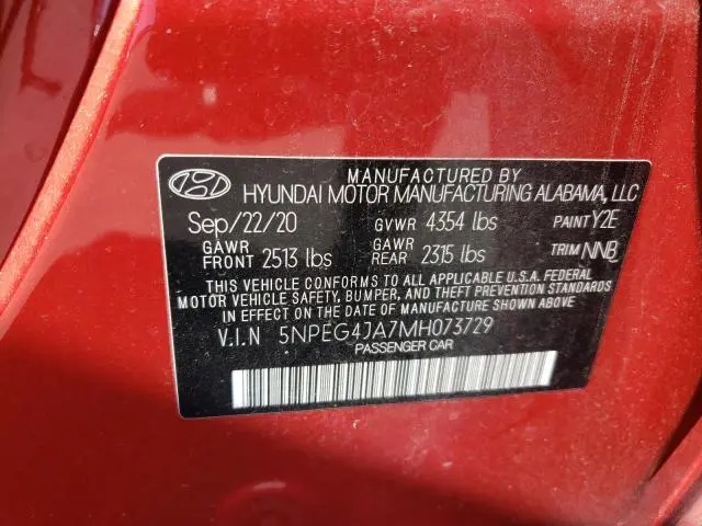 2021 HYUNDAI SONATA SE