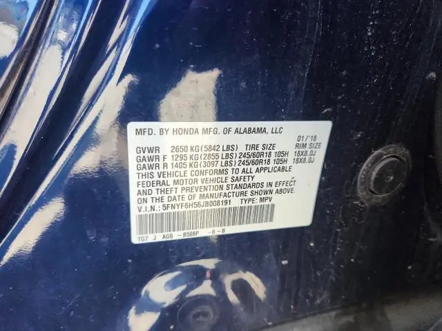 2018 HONDA PILOT EXL