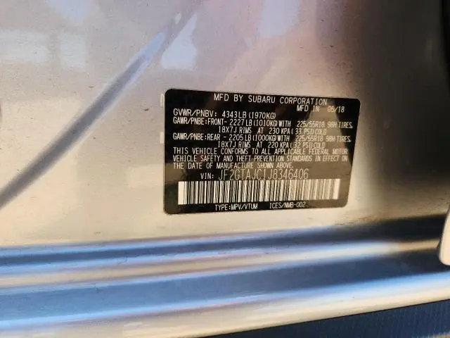 2018 SUBARU CROSSTREK LIMITED  