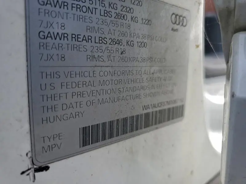 2021 AUDI Q3 PREMIUM 40  