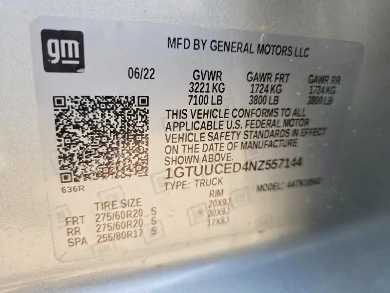 2022 GMC SIERRA K1500 ELEVATION  