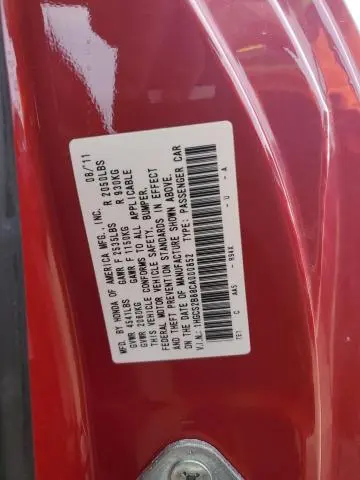 2012 HONDA ACCORD EXL  