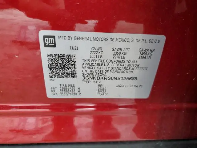 2022 CHEVROLET BLAZER RS  