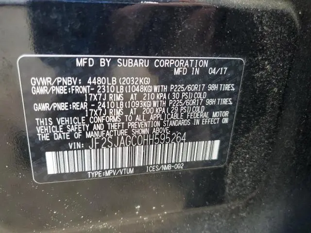 2017 SUBARU FORESTER 2.5I PREMIUM  