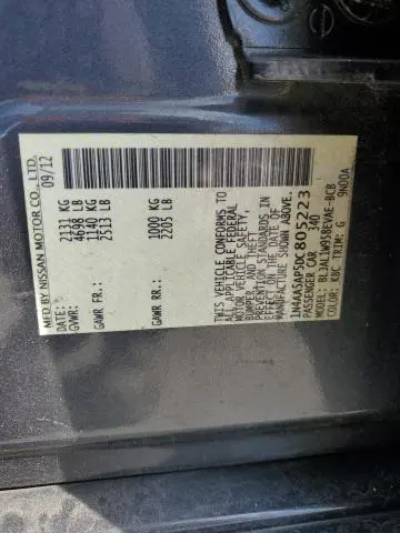 2013 NISSAN MAXIMA S  