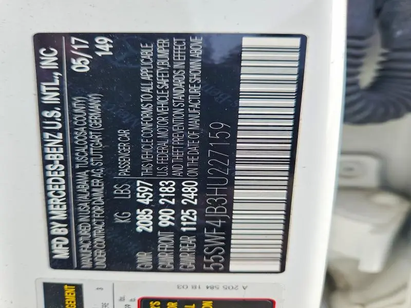 2017 MERCEDES-BENZ C 300  