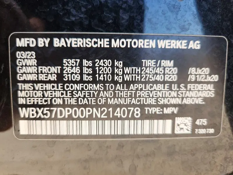 2023 BMW X3 XDRIVE30I  