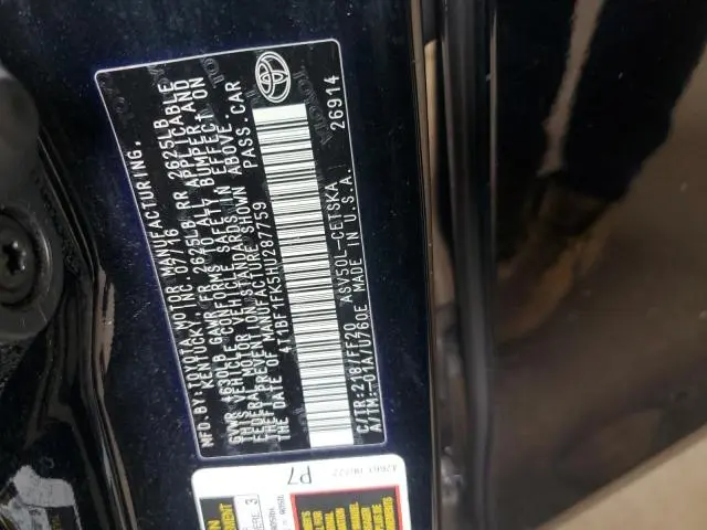 2017 TOYOTA CAMRY LE  