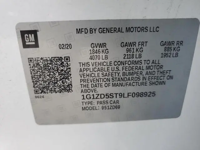 2020 CHEVROLET MALIBU LT  