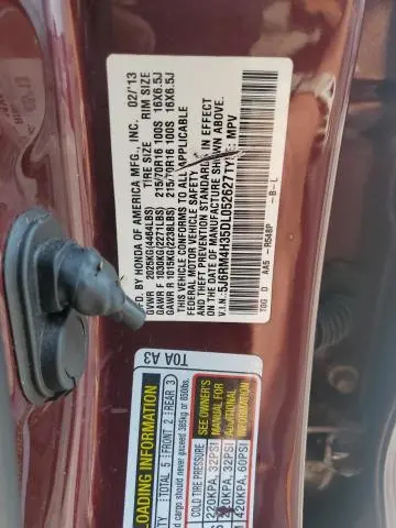 2013 HONDA CR-V LX  