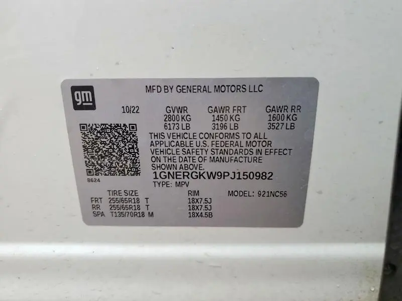 2023 CHEVROLET TRAVERSE LT  