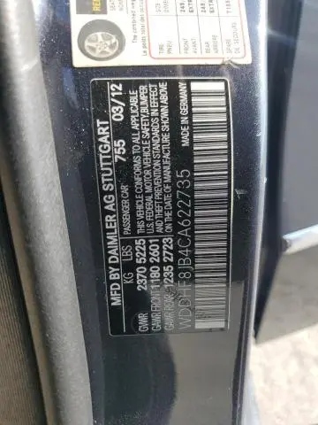 2012 MERCEDES-BENZ E 350 4MATIC  