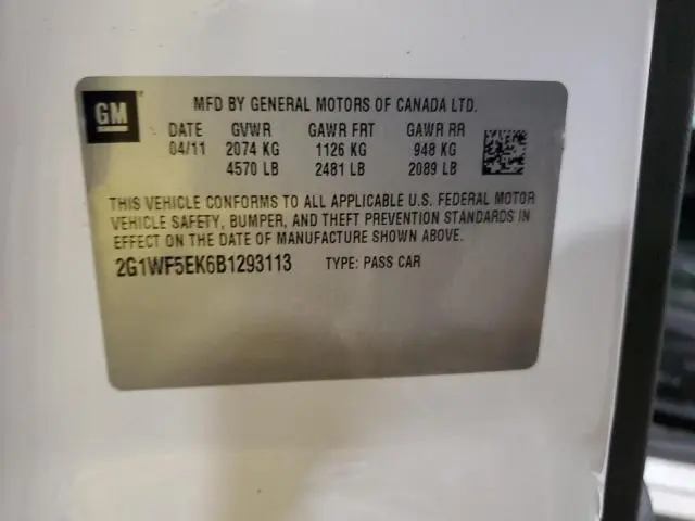 2011 CHEVROLET IMPALA LS  