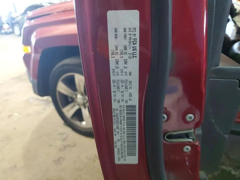 2016 JEEP PATRIOT LATITUDE  