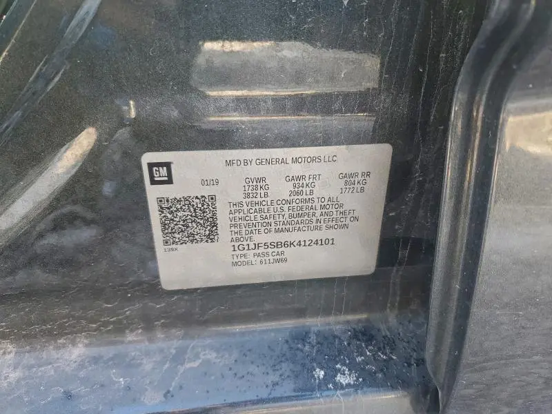 2019 CHEVROLET SONIC PREMIER  