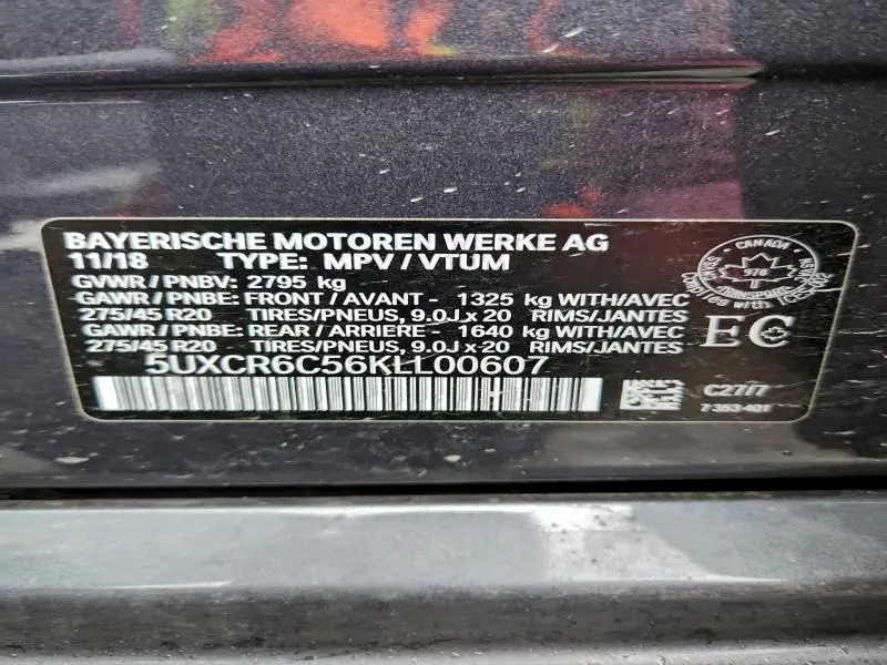 2019 BMW X5 XDRIVE40I  