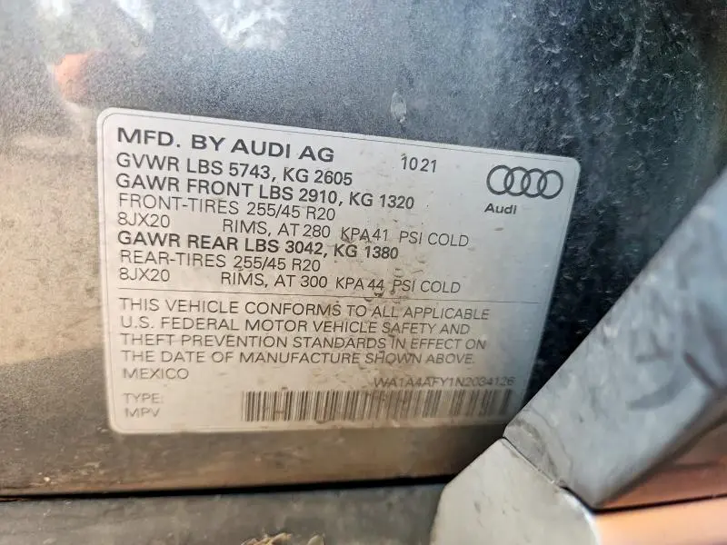 2022 AUDI SQ5 PREMIUM  